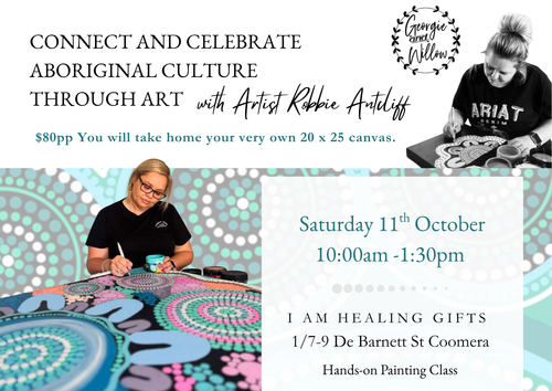 Connect and Celebrate Aboriginal Culture through Art with Artist Robbie Antcliff October